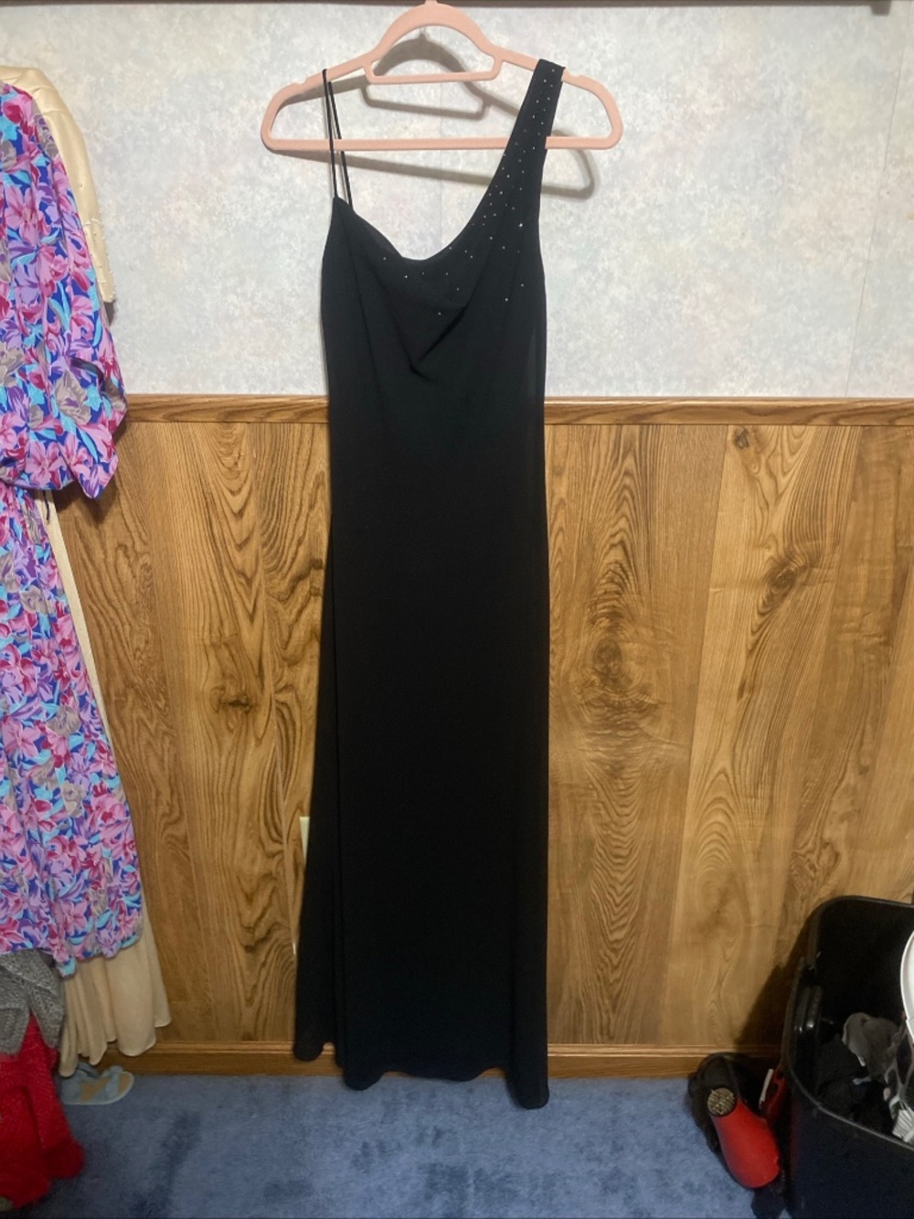 Vintage Betsy and Adam One Shoulder Formal Dress Size 8
